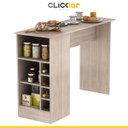Ver imagem 2 de Bancada Gourmet para Cozinha Americana 136 Cm Nicho Adega Mdp Legno - Clicklar