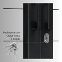 Ver imagem 7 de Porta de Aço de Correr com Postigo e Grade Quadrada 4 Folhas 213x200cm Facilitá Lucasa