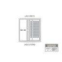 Ver imagem 2 de Porta de Aço Balcão de Correr Lateral 3 Folhas 215x150cm Facilitá Lucasa