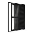 Ver imagem 1 de Porta de Aço Balcão Correr Lateral 3 Folhas 215x150cm Facilitá Lucasa Preto