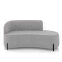 Ver imagem 5 de Sofá 3 Lugares Orgânico 180cm Pé Ferro Preto Morgan Suede Cinza D03 - D’Rossi