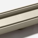 Ver imagem 4 de Kit 2 Ralo Oculto Linear Embutir 5x50 P/ Porcelanato Bege
