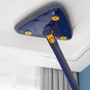 Ver imagem 4 de Rodo Triângulo Mop Giratório 360 Para Piso Lava E Seca Pano C/ 1 pano Microfibra