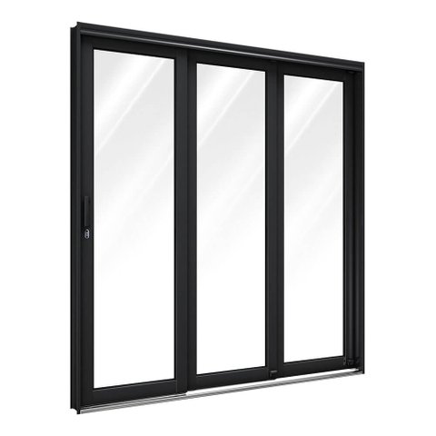 Porta de Aço de Correr Lateral 3 Folhas 213x150cm Facilitá Lucasa