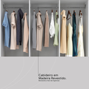 Ver imagem 6 de Guarda Roupa Casal 6 Portas 2 Gavetas 149 cm Fast Branco/Rosa/Branco Flex