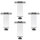 Ver imagem 1 de Kit 4 Pé Alumínio 13cm Fosco Cozinha Móveis 40x40 Regulável