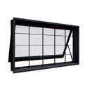 Ver imagem 2 de Janela de Aço Maximo Ar com Grade Quadrada 60x100x12cm Facilitá Lucasa