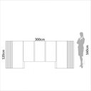 Ver imagem 6 de Cabeceira Queen 300cm Ripada Off White/freijó - Dalla Costa