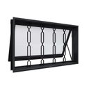 Ver imagem 2 de Janela de Aço Maximo Ar com Grade Mosaico 60x100x7cm Facilitá Lucasa