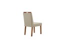 Ver imagem 4 de Conjunto Sala de Jantar Mesa Paris Madeira Maciça 140x80cm Tampo Retângular Vidro Off White com 4 Ca