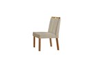 Ver imagem 3 de Conjunto Sala de Jantar Mesa Paris Madeira Maciça 140x80cm Tampo Retângular Vidro Off White com 4 Ca