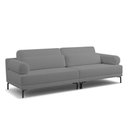 Ver imagem 2 de Sofá 2 Lugares Living 194cm Pé Ferro Romeu Bouclê K01 - D'Rossi Cinza Escuro