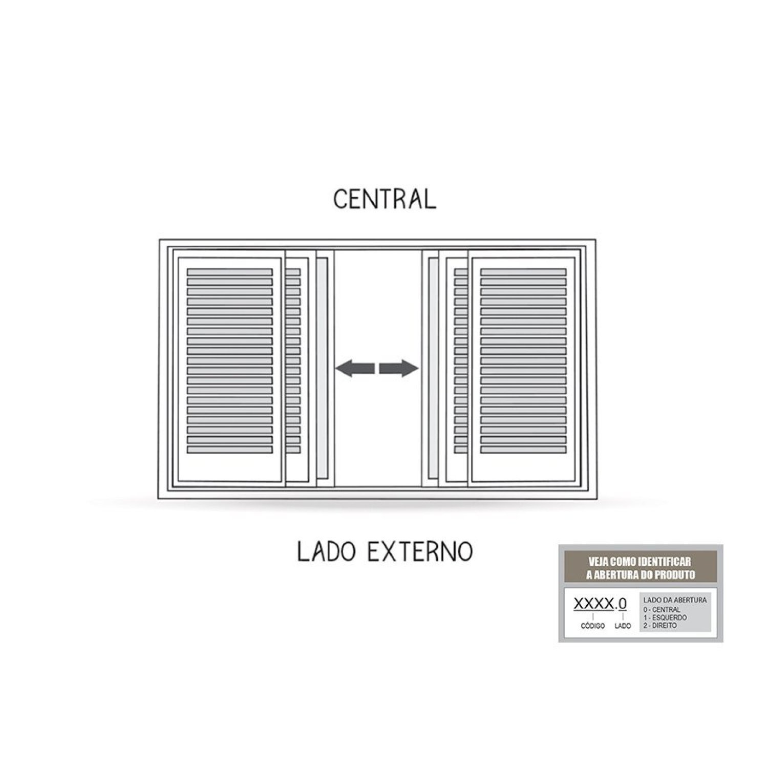 Janela de Aço Veneziana com Grade Quadrada 6 Folhas 100x150cm Facilitá Lucasa - 3