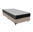 Ver imagem 1 de Cama Box Solteiro Bege e Colchão Iso 100 D33 Ortobom