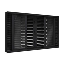 Janela de Aço Veneziana Flex 6 Folhas 100X200cm Facilitá Lucasa - 1