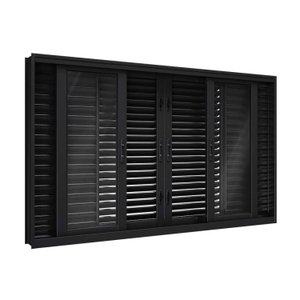 Janela de Aço Veneziana Flex 6 Folhas 100X200cm Facilitá Lucasa