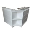 Ver imagem 1 de Balcão Caixa e Recepção 100% Mdf Lojas e Comércios Branco - Suprema Móveis