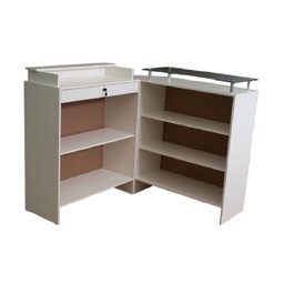 Balcão Caixa e Recepção 100% Mdf Lojas e Comércios Branco - Suprema Móveis - 2