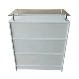 Balcão Caixa e Recepção 100% Mdf Lojas e Comércios Branco - Suprema Móveis - 4
