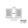 Janela de Aço Veneziana Flex com Grade Quadrada 6 Folhas 100X150cm Facilitá Lucasa - 3