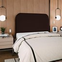 Ver imagem 5 de Cabeceira Queen 160 Cm com Frame Alana Suede Marrom Artte