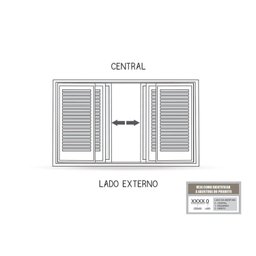 Janela de Aço Veneziana Flex com Grade Quadrada 6 Folhas 100X200cm Facilitá Lucasa - 3