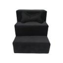 Ver imagem 1 de Escada para Pet 3 Degraus Veludo Preto