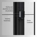 Ver imagem 7 de Janela de Aço de Correr com Grade Quadrada 4 Folhas 100x200cm Facilitá Lucasa