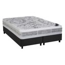 Ver imagem 1 de Cama Box King: Colchão Molas Castor Pocket Super Luxo Látex Plush Double Face + Base Gray(193x203)