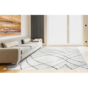 Tapete Turco Sala Istambul 06 140 x 200 Bege e Cinza Edantex