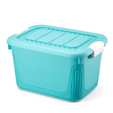 Caixa Organizadora Container 30 Trava/roda Plasnorthon Verde
