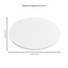 Tampo de Mesa Redondo 120cm X 15mm 100% Mdf Rimo Branco - 3