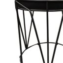 Ver imagem 3 de Puff Multiuso Com Mesa 2 Em 1 Suede Preto Base Preto