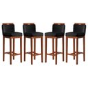 Ver imagem 1 de Conjunto 4 Banquetas Alta em Madeira Maciça Libéria