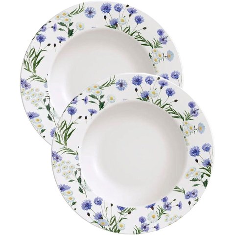 Kit Jogo Prato Raso Jantar 8 Pessoas 8pçs Ana Alice 27,5cm