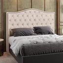 Ver imagem 1 de Cabeceira Cama Box Queen 160 cm P05 Grécia Linho Cru - Lyam Decor
