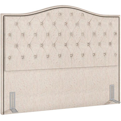 Cabeceira Cama Box Queen 160 Cm P05 Grécia Linho Bege Claro - Lyam Decor
