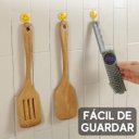Ver imagem 4 de Escova Silicone Multiuso Limpeza 3x1 Limpador Rodo Cozinha