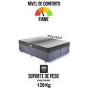 Ver imagem 6 de Cama Baú King 193x203 Suede Cinza com Dual Firm Espuma Ecoflex