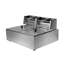 Fritadeira Elétrica 2 Cubas Aço Inox 12 Litros 220v 5000w - 4