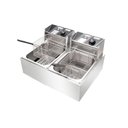 Ver imagem 1 de Fritadeira Elétrica 2 Cubas Aço Inox 12 Litros 220v 5000w