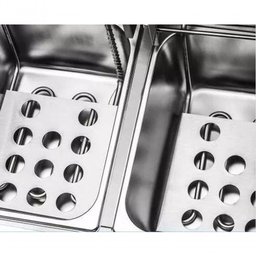 Fritadeira Elétrica 2 Cubas Aço Inox 12 Litros 220v 5000w - 2
