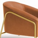 Ver imagem 5 de Poltrona Sala Industrial Alta Dourado Kit 2 Stella Sintético PU D03 - D’Rossi