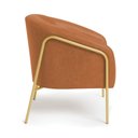 Ver imagem 6 de Poltrona Sala Industrial Alta Dourado Kit 2 Stella Sintético Pu D03 - D’Rossi