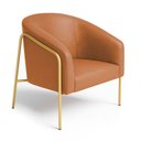 Ver imagem 6 de Poltrona Sala Industrial Alta Dourado Kit 2 Stella Sintético Pu D03 - D’Rossi