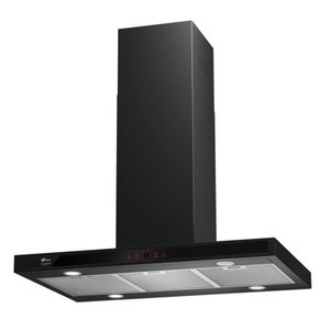 Coifa de Ilha Fischer Platinium Ebony 90 Cm Preto 127v