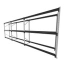 Ver imagem 1 de Mini Porta Pallet 200 Kg por Nivel Inicial +2 Continuação com 3 Niveis Preto com sem Mdf