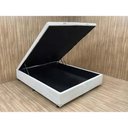 Ver imagem 6 de Base Box Baú Casal Courino Linho Areia 138x188x42