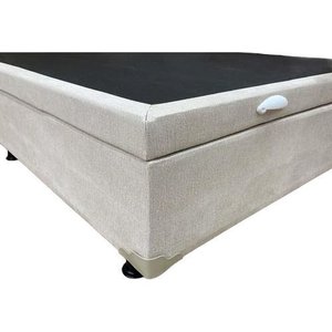Base Box Baú Casal Courino Linho Areia 138x188x42