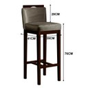 Ver imagem 3 de Conjunto 3 Banquetas Alta em Madeira Maciça Libéria 